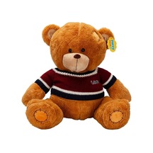 2001008 Sun-sabc-jnh-pff-sk Peluş Ayı Oturan Kazaklı 42 Cm 2r