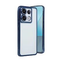 Xiaomi Redmi Note 13 Pro 4g Uyumlu Kılıf Lensli Silikon - Lacivert