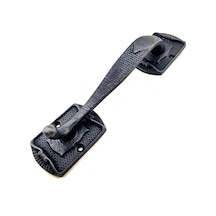 Antika Tarz Dekoratif Pirinç Ayak Tip Büyük Kapı Çekme Kolu - 220x50mm, Oksit 14b89