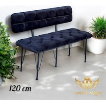By Hakan Aşkın 120 Cm Metal Ayaklı Metal Alt Kasalı Siyah Babyface New 2025 Sırtlı Bench - Bank