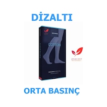 Sigvaris Cotton Diz Altı/Diz Altı Varis Çorabı (Ccl2 Orta Basınç) Siyah CCL2 M Kapalı Normal