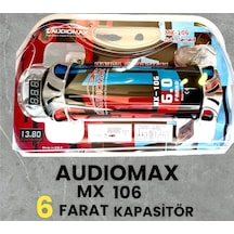 Audıomax 6 Farad-ledli-remoteli Kapasitör--akünün Ömrünü Uzatır