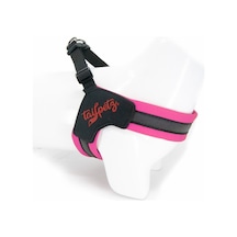 V-Tipi Köpek Göğüs Tasması | Yumuşak ve Dayanıklı, Konforlu Neon Pembe XL