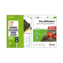 Kurmay 8. Sınıf Kurumsal Yaprak Test+aydın Ders İşleyiş Modülleri Fen Bilimleri 2 Kitap