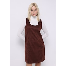 Colin's Colins Regular Fit Düz Kadın Kahverengi Kolsuz Elbise Cl1075731 Q1.v1 Brw Kahverengi