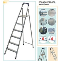 5+1 Basamaklı Profil Galvanizli Standart Merdiven