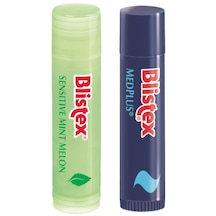 Blistex Kuruyan ve Çatlayan Dudaklara Medplus Stick 4.25 G + Sensitive Mint Melon Dudak Bakım Kremi