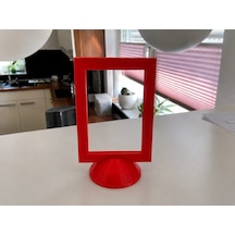 3d Baskı Modern Fotoğraf Çerçevesi - Masaüstü Ve Raf Üstü Dekoratif Resimlik-kırmızı