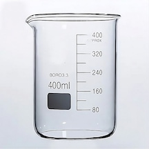 Cam Beher Isıya Dayanıklı Borosilikat Cam 400 Ml
