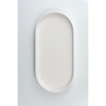 Dik Kenarlı Oval Tabak | Seramik Bisküvi (Ham Ürün)