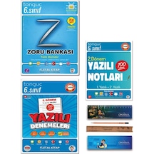 Tonguç Akademi 6. Sınıf Zoru Bankası Tüm Dersler 2. Dönem Yazılı Denemeleri Yazılı Notları Set 3 Kitap