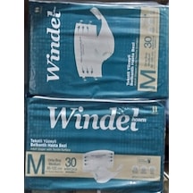 Textil Yüzeyli Yetişkin Hasta Bezi Orta Boy Windel 85-125 Cm Large 2x30 60 Adet M