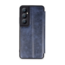 Realme C65 Kılıf Flip Cover - Lacivert Bz8683140767976