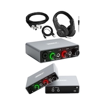 Glx-700gr-h Üst Segment Usb Stüdyo Ses Kartı 2 Giriş 2 Çıkış 24bit/192khz Kulaklık Ve Kablo Dahil