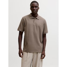 Jack & Jones Austin Erkek Kahverengi Polo Tişört 12268130-fcn