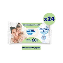 Molfix Izotonik Sulu Ferah Temizlik 60 Yaprak 24'Lü Islak Mendil