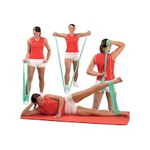 Pilates Direnç Bandı Egzersiz Lastiği Yoga Fitness Spor Bandı 120 Cm Turuncu - 854796469 Turuncu