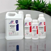 Şeffaf Epoksi Reçine 7,5kg Ekstra Parlak Hobi-magnet-tepsi-ahşap