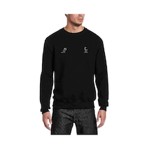 La Linea Trt Cizgi Adam Joke Baskılı Siyah Erkek Sweatshirt