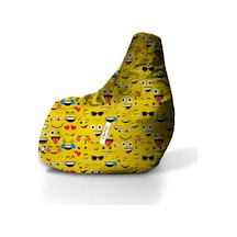 Earmut-Magaza Emoji Desenli Armut Koltuk