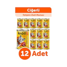 Bado Yetişkin Yaş Kedi Maması Ciğerli 400gr 12li