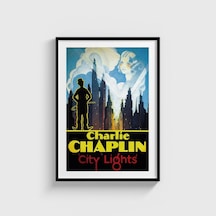 City Lights 1931 Film Posteri Tablo Çerçeveli Poster Duvar Dekorasyonu Siyah Çerçeveli Tablo Siyah Çerçeveli Tablo Dn11d269sıyah