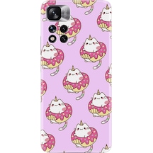 Xiaomi Note 11 Pro 5G Kılıf Resimli Desenli Baskılı Silikon Unicorn Donut 1417
