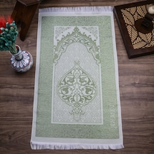 İsimli İpek Nur Tafta Seccade Yeşil 68x110 Çok Renkli