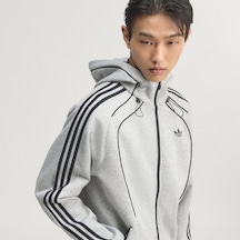 Adidas Kr7070 Spacer Fz Hd Erkek Sweatshirt Gri