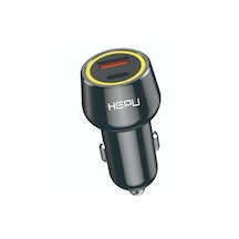 Hepu Hp-783 120w Hızlı Araç Şarj Cihazı Type-c & Usb Çıkışlı Metal Kasa