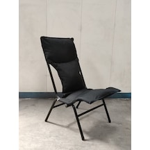 Yapa-Yavuzpaşalar Katlanan Şezlong Sandalye -- Siyah Iskeletli, Polyester Kumaş (539725078) Siyah