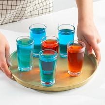 Porsima Glass 6591 Kahve Yanı Su Meşrubat Bardak Takımı 6lı Sunumluk Shot Bardağı Seti 100 cc