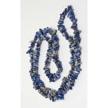 Doğal Lapis Lazuli Kırıktaş Dizi-80 Cm Beyaz