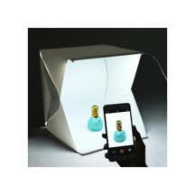 Mini Stüdyo 40x40 Cm Led Işıklı Pratik Katlanabilir Ürün Fotoğraf Çekim Çadırı Taşıma Çantalı Çok Renkli