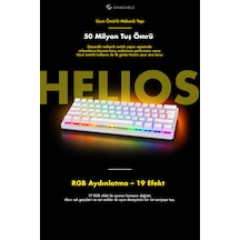 Gameagle HelApple Uyumlu iOS Mini Oyuncu Klavyesi Mekanik Klavye Bilek Destekli Red Switch Gaming Klavye Oyuncu Klavye