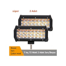 Tepe Led Bar Off Road 12-24v Üç Modlu Beyaz Sarı / Çakar Lass281