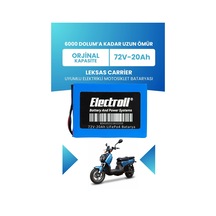 Leksas Carrier Batarya Standart Kapasite Lifepo4 72v 20ah Elektrikli Motosiklet Bataryası