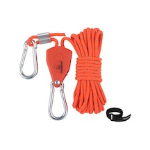 Ranyeek Hıkeman Kamp Çadırı İçin Montajsız Kayma Kontrolü Teli - Turuncu 4mm X 4m Poliester Malzeme Turuncu