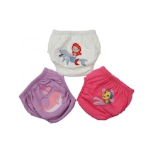 Kız Bebek Çocuk Desenli Sevimli 3 Lü Alıştırma Külodu Bebek Bezi Sızdırmaz
