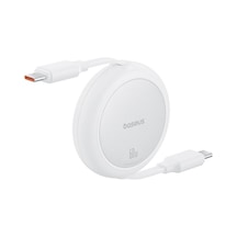 Baseus Free2pull Mini Charging Cable Usb-c To Usb-c 60w 1m Beyaz