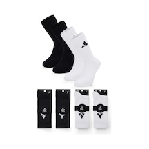 Mgc Spor 4'lü Dikişsiz Burun Nefes Alan Kaydırmaz Tabanlı Çorap Futbol ,basket, Tenis, Yoga, Plates 2 Çift Siyah 2 Çift Beyaz