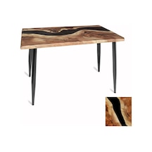 Manolya Mutfak Masası 70x120 Esb Werzalit, Wermodin Ve Allzalit Tabla - Epoxy Çok Renkli