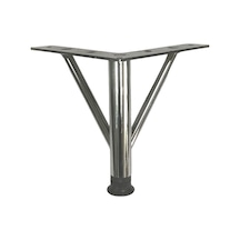 Firkete Ayak Metal 15 Cm Krom Mobilya Koltuk Ayağı