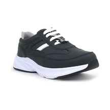 Rakerplus Hakiki Deri Anatomik Siyah Beyaz Bağcıklı Hafif Çocuk Spor Ayakkabı