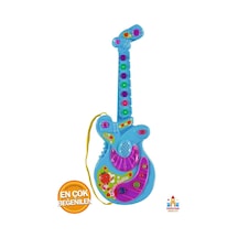 Oyuncak Gitar- Müzikli Gitar - Eğitici Oyuncak - Sesli Işıklı Gitar - Müzik Aleti - 35 Cm