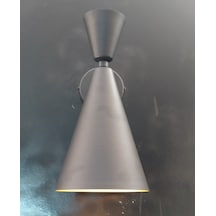 Mylights Retro Rustik Vintage Aplik Duvar Lambası Siyah İçi A Siyah
