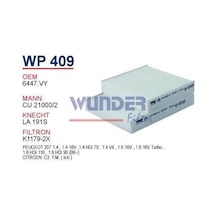 WUNDER WP409 Polen Filtresi Citroen C3 Yeni Model