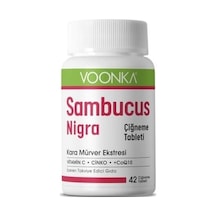 Voonka Sambucus Nigra 42 Çiğnenebilir   Tablet