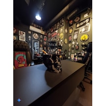 Kuru Kafa Küllük Dekoratif Siyah Kül Tabağı Ev Ofis Gotik Tasarım