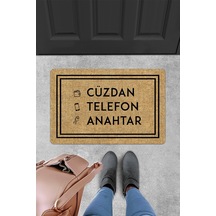Evaşk Kapı Önü Paspası Vinil Kaymaz Tabanlı 45 X 70 Evaşkdm10018